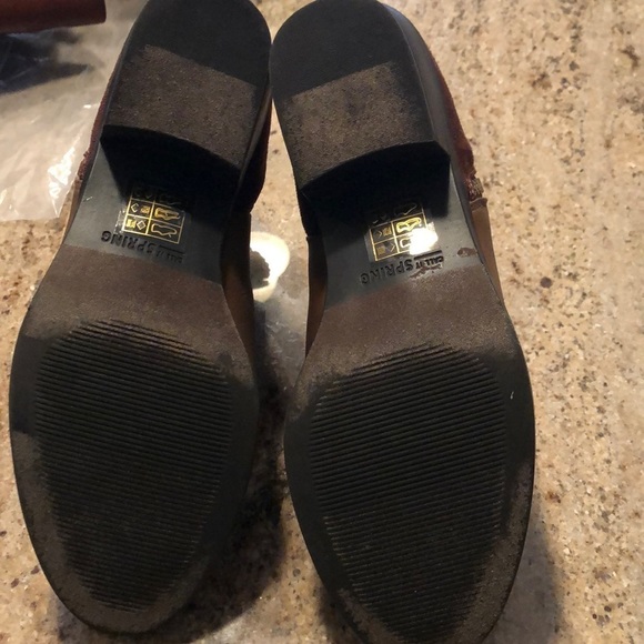 Call It Spring brown ankle booties sz 7 - Picture 2 of 5